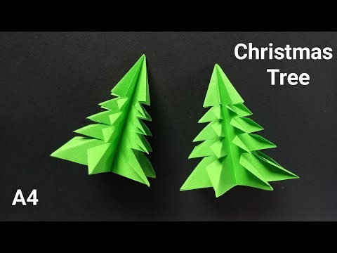 How to Make a Paper Christmas Tree | Easy A4 Sheet Christmas Craft