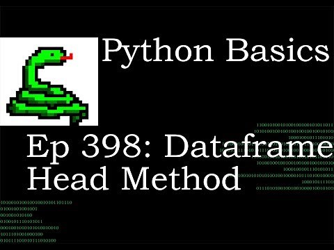 Python Basics Pandas DataFrame Head Method