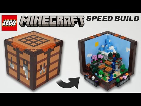 LEGO Mincraft 21265 The Crafting Table Speed Build