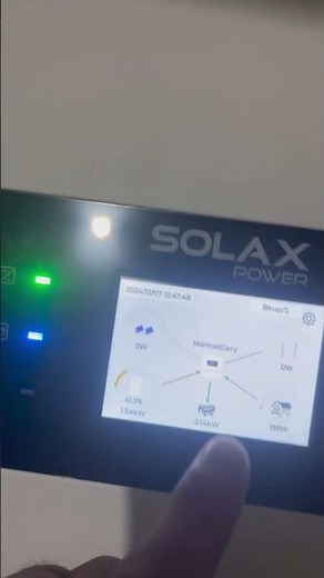 Solax X1 6.0K LV работа с генератором