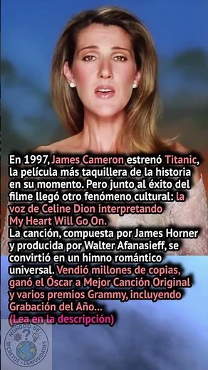 Celine Dion y Titanic: la canción que conquistó el mundo en 1997