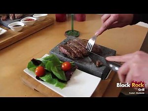 Lava Stone Steak Set By Black Rock Grill, stone grill steak hibachi style, table top grill