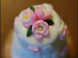 Polymer Clay Wedding Cake How to make by Garden of Imagination
