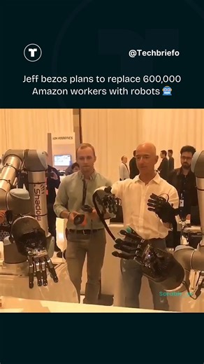 Tech Briefo on Instagram: "Amazon is rewriting the future of work — planning to replace or skip hiring up to 600,000 U.S. workers with advanced intelligent robots by 2033. This isn’t sci-fi; it’s the real-world revolution in automation. Picture warehouses where machines never sleep, packages move on their own, and efficiency smashes every boundary known to business. The age of robotic logistics has officially begun. Credit: Alan Boyle, GeekWire Follow @techbriefo #AmazonAutomation #RobotRevoluti