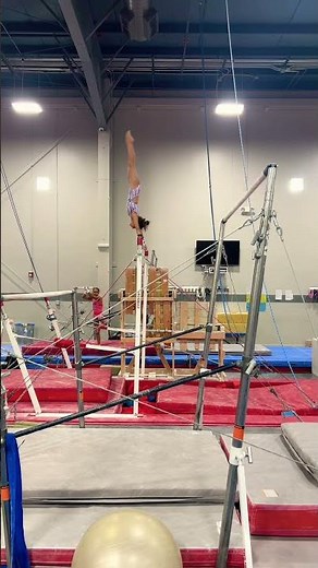 Gymnastics Training - Bars (connecting free hip with dismount)