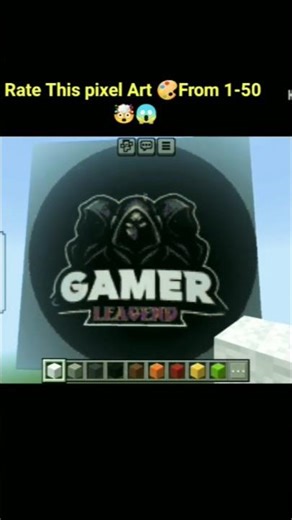 You won’t believe how this "Gamer Legend" logo turned out. 😱💎 #minecraft #pixelart #subscriberbuilds