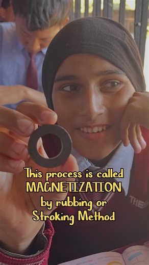 Magnetization by rubbing or Stroking Method #magnet #magneticsubstance #magneticproperties #explore