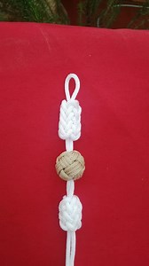 The 2 Strand Lanyard Knots. The Knots used; 2 Strand Herringbone Loop Knot. Bead,covered with a 5 Parts and 4 Bights Turkshead Knot, trebled. 2 Strand Pineapple Knot. 2 Strand Gaucho Knot. Boton Revestido Uno Por Uno De Dos Tentos, South-American Turkshead. Extension of the Double Footrope Knot. Bosuns Whistle Knot. 2 Strand Turkshead. 2 Strand Extension of Abok;792. Abok;792. The Sailors Knife Lanyard Knot. Finished with a 2 Strand Wall and Crown Knot, trebled. | Xander Alexej Pollemans