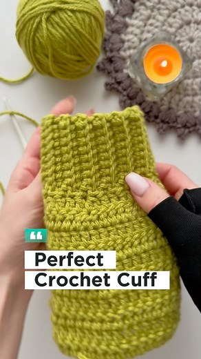 How can you make your sleeves look professionally finished? 🧐 This method is easy and effective! 🤗 ‼️Before you start making the cuff, make decreases in the last two rows. I usually decrease every 5th double crochet stitch to make the sleeve look more elegant. Start making the cuff: ✅Chain 10, starting from the 2nd chain from the hook, work *9 single crochet to the end, then make 2 slip stitches to connect the cuff. ✅Turn, and starting from the 3rd stitch from the hook, single crochet in the b