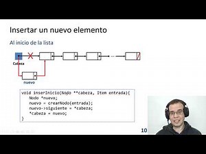 Listas Enlazadas - Insertar un elemento al inicio de la lista