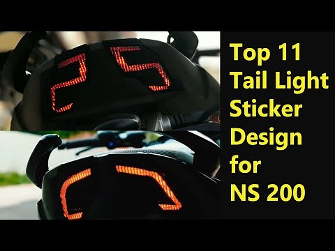 Top 11 Tail Light Sticker Design for NS 200
