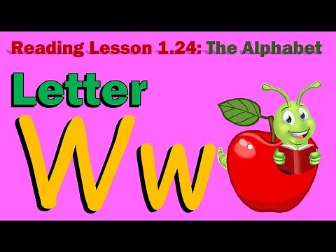 Reading Lesson 1.24 - Letter W (pictures, syllables, words and exercises)