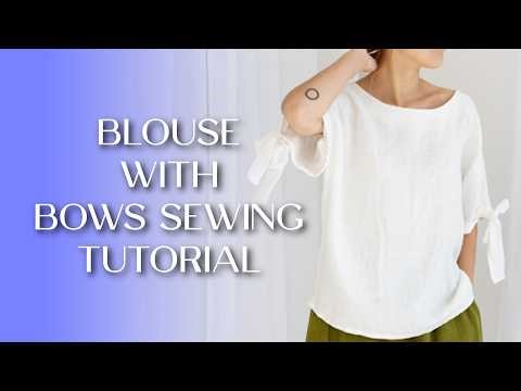 Capsule wardrobe essential to sew at home | Diana kimono blouse sewing tutorial and pattern