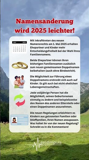 Neue Regeln für die Namensänderung: Alles, was du wissen musst! 😲✅ #gesetz