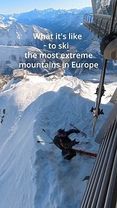454K views · 1.5K reactions | The Alps are on a whole other level. 勞 We've been skiing on the Italian side of Mt. Blanc ️ recently for what may be some of the most extreme lift-accessed skiing on the planet—often 6,000-foot descents through cliffs and no-fall terrain where you do all your own avalanche forecasting.  Don't try this at home! ⚠️⛷️ | SnowBrains | Facebook