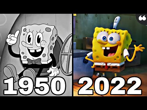 Evolution of SpongeBob SquarePants in Cartoons & Movies & TV & Animations 1950 To 2022