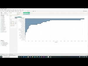 How to create Horizontal Bar Charts in Tableau Public