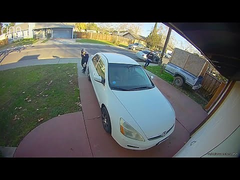 Brazen catalytic converter theft caught on camera in Stockton