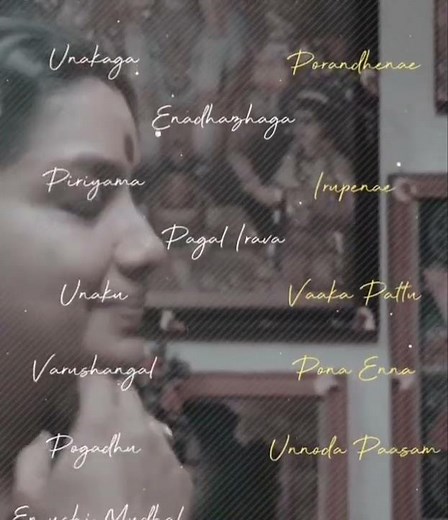 Unakaga Porendheney | Onakkaga Poranthene | Tamil love song | With Lyrics | WhatsApp Status