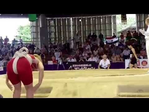 JPN Miku Yamanaka vs POL Women's Sumo World's 2015