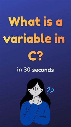 What Are Variables in C? 💻 | C Programming Basics Explained #shorts