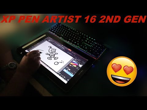 Graphics tablet with XP Pen Artist 16 2nd Gen screen