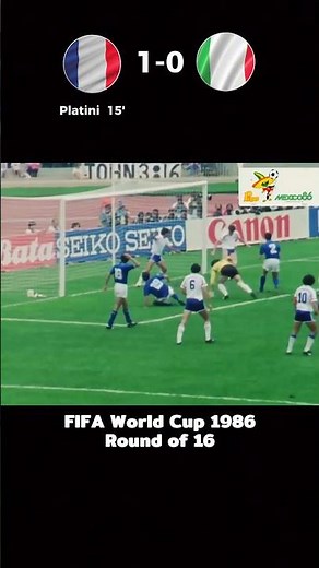 Italy vs France world cup 1986 highlights #worldcup #football