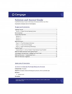 Solution Manual For CompTIA Network  Guide to Networks 10th Edition by 2025 by Jill West