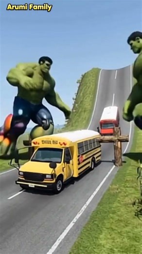 Massive Truck & Car | Beamng Crash - A Visual Feast #shorts #beamng #vfx #beamngdrive