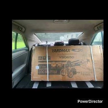 Yardmax 6.5 ton Electric Log Splitter Unboxing and assembly