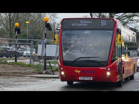 Brylaine Travel Optare Versa YJ67 FZA Ex Transdev Leeds Bradford Airport Flyer