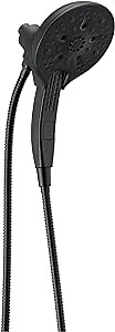 Delta 58620-BL25-PK 2-in-1 Dual Shower Head, Black, 5 Spray Settings, Lifetime Limited Warranty