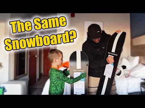 Setting Up Matching Whitespce Snowboards With My Son