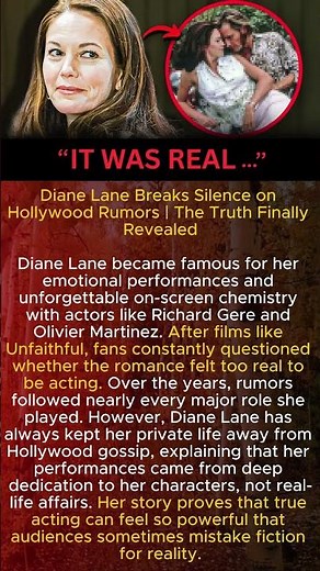 Diane Lane Breaks Silence on Hollywood Rumors | The Truth Finally Revealed