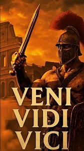 Veni, Vidi, Vici — I came. I saw. I conquered.
