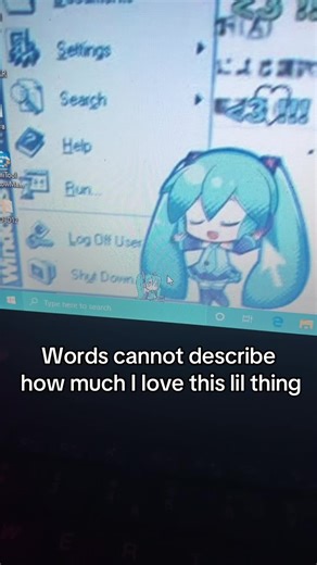 Btw if y’all wanna do this then you’ll have to install Java and then you’ll have to install shimeji and then you can download the Kiki sprites and put them in a new custom folder then put that folder in the shimeji img folder then click on the bottom right of you desktop and right click on the little shimeji icon and click choose shimeji and then pick the file with your sprites . #fyp #miku #laptop #vocaloid #aestheticvideos