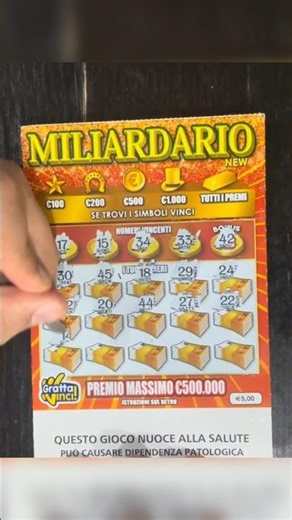 🎰 SCRATCHING UNTIL I WIN! 🤑 Italian Scratch Off Tickets: Il Miliardario!