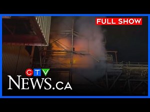 Fire rips through former mill site | CTV News Vancouver Island | Jan.8 , 2026