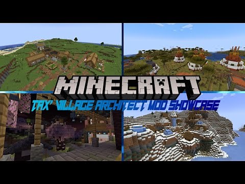 Minecraft Tax' Village Architect Mod Showcase [1.20.1 Forge]