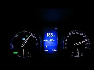 Toyota C-HR Hybrid acceleration - top speed 0-183 km/h