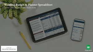 Wedding Budget & Planner Spreadsheet - Etsy