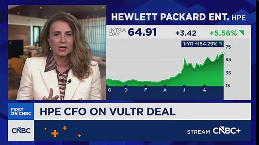 HPE hits new record on outlook boost, $1.2 billion AI order