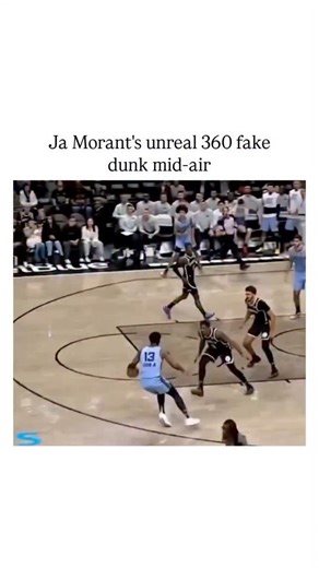 Trending Sports Decode on Instagram: "This instagram post features a viral video of Memphis Grizzlies star Ja Morant performing a mid-air 360-degree spin fake dunk during a December 2025 game against the Brooklyn Nets, garnering over 39,000 likes and 2 million views in 48 hours. The highlight demonstrates Morant's exceptional hang time, estimated at over 0.8 seconds based on his 40-inch vertical leap, surpassing average NBA jumps and aligning with biomechanical studies showing elite athletes ach