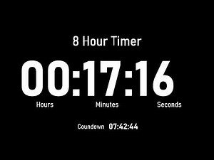 8 Hour Timer with Countdown (No Ads)