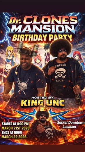 Anthony Samaroo on Instagram: "Secret location officially booked now the countdown to Dr clones aka @stucorp22 epic birthday bash"