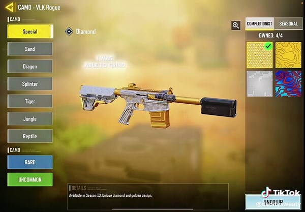 Sweaty does camo grinds #codm #codmobile #callofdutymobile #viral #fyp #sweatyontop