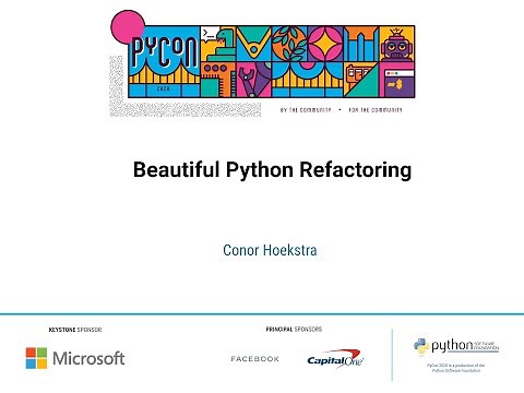 Talk: Conor Hoekstra - Beautiful Python Refactoring