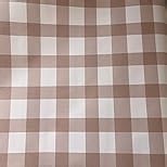 YXTII 17.3"×78.7" Plaid Wallpaper Stick and Peel, Striped Farmhouse Self Adhesive Contact Paper Wallpaper for Bathroom Bedroom Nursery Shelf Drawer Liner