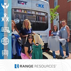 2K views · 13 reactions | Range Resources volunteers joined the Dress for Success Mobile Boutique for services at City Mission this week. We helped get residents ready for the workforce and beyond with clothing, shoes, accessories, and personal care items. 勵 Did you know Dress for Success visits City Mission once a month? Check out Dress for Success Pittsburgh to learn about volunteering with them! | Range Resources Corporation | Facebook