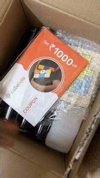 SOR winner unboxing Rubik’s cube for my comp. #rubikscube #speedcubing #wca